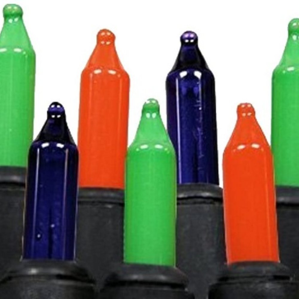 Mini Halloween Lights - Green,  Purple, Orange